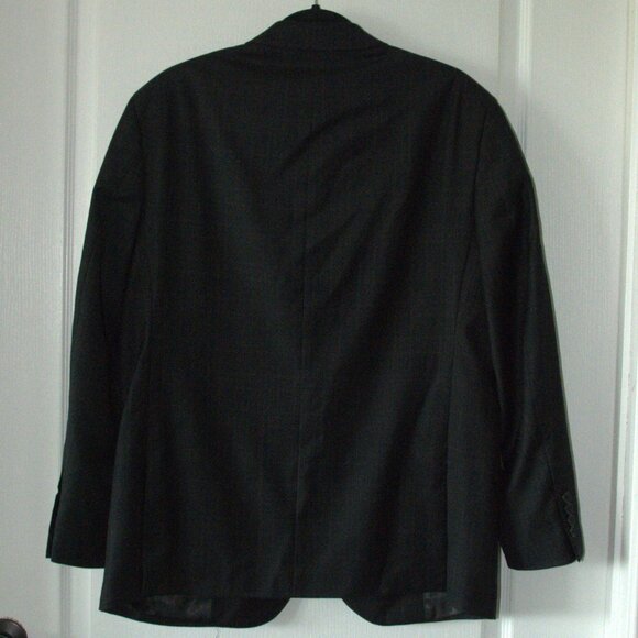 Egara Black Two Button Blazer Suit Jacket Coat Men's sz 44 Short Slim Fit - Picture 3 of 8